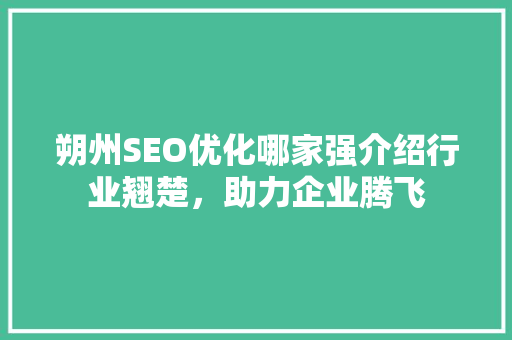朔州SEO优化哪家强介绍行业翘楚，助力企业腾飞