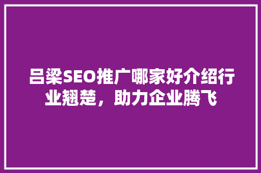 吕梁SEO推广哪家好介绍行业翘楚，助力企业腾飞