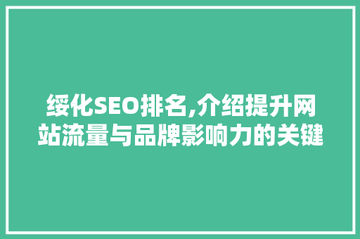 绥化SEO排名,介绍提升网站流量与品牌影响力的关键步骤