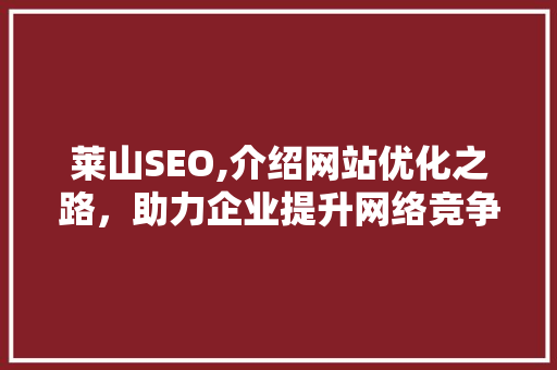 莱山SEO,介绍网站优化之路，助力企业提升网络竞争力