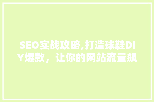 SEO实战攻略,打造球鞋DIY爆款，让你的网站流量飙升