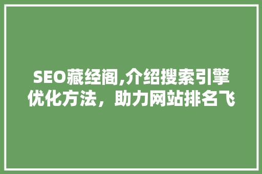 SEO藏经阁,介绍搜索引擎优化方法，助力网站排名飞跃