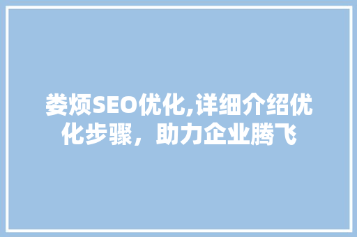 娄烦SEO优化,详细介绍优化步骤，助力企业腾飞
