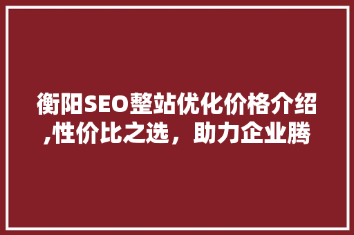 衡阳SEO整站优化价格介绍,性价比之选，助力企业腾飞