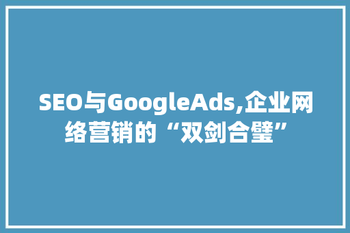 SEO与GoogleAds,企业网络营销的“双剑合璧”