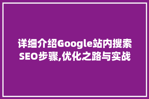 详细介绍Google站内搜索SEO步骤,优化之路与实战方法