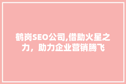 鹤岗SEO公司,借助火星之力，助力企业营销腾飞