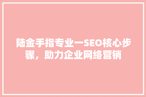 陆金手指专业一SEO核心步骤，助力企业网络营销
