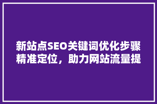 新站点SEO关键词优化步骤精准定位，助力网站流量提升
