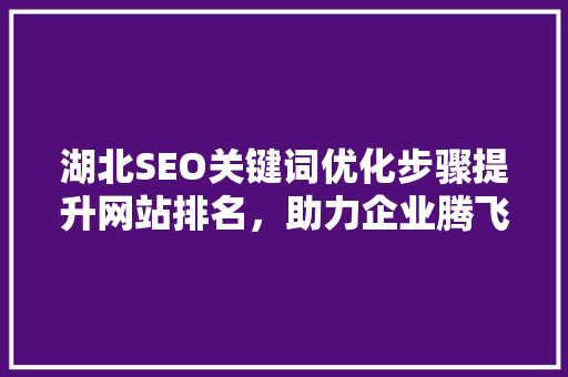 湖北SEO关键词优化步骤提升网站排名，助力企业腾飞