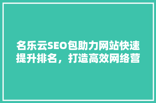 名乐云SEO包助力网站快速提升排名，打造高效网络营销步骤
