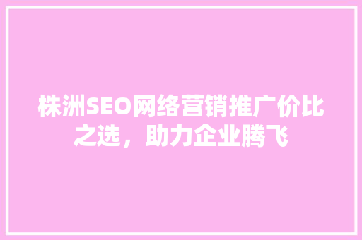株洲SEO网络营销推广价比之选，助力企业腾飞