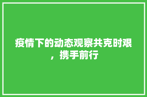 疫情下的动态观察共克时艰，携手前行