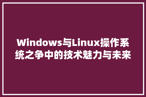 Windows与Linux操作系统之争中的技术魅力与未来展望